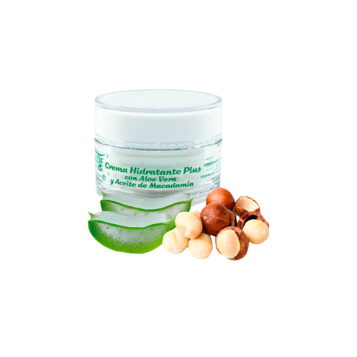 CREMA HIDRATANTE PLUS CON ALOE VERA Y ACEITE DE NUEZ MACADAMIA