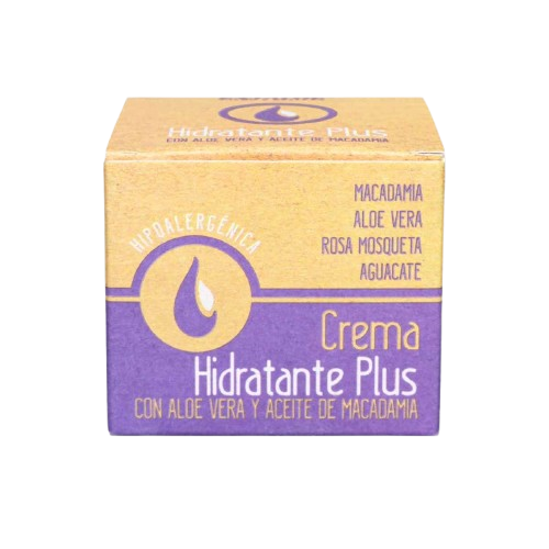 CREMA HIDRATANTE PLUS CON ALOE VERA Y ACEITE DE NUEZ MACADAMIA