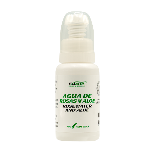 agua de rosas y aloe vera