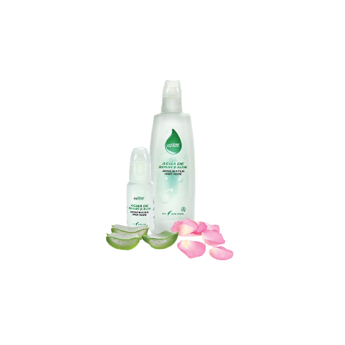 agua de rosas y aloe vera